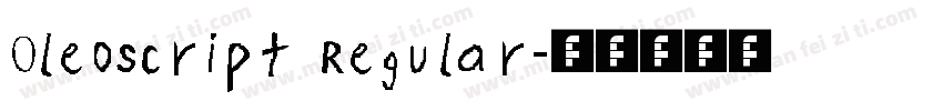0leoScript Regular字体转换